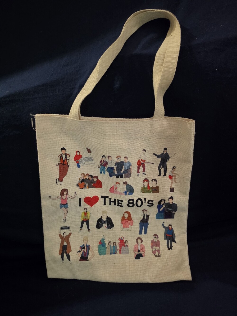 I Love The 80's Canvas Tote Bag